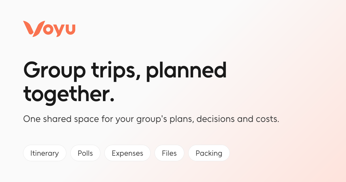 Have you ever planned a group trip? It's annoying.